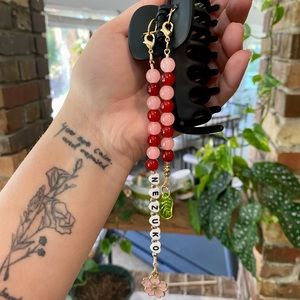 Demon slayer inspired Kawaii nezuko anime cosplay handmade beaded claw hair clip